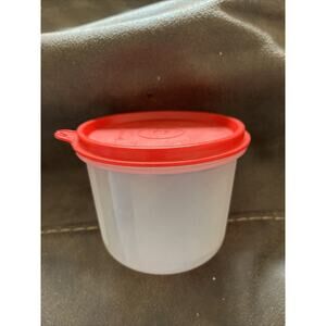Vintage Tupperware Storage Container 1493-9 With Red Lid